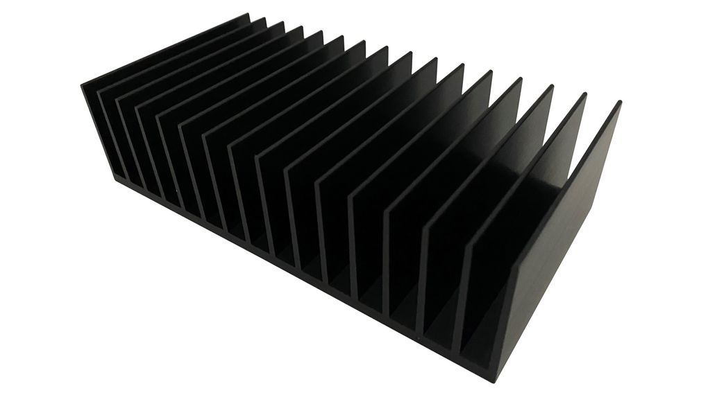 Heat Sink Black Anodised 0.42W/°C 200x190.2x50mm