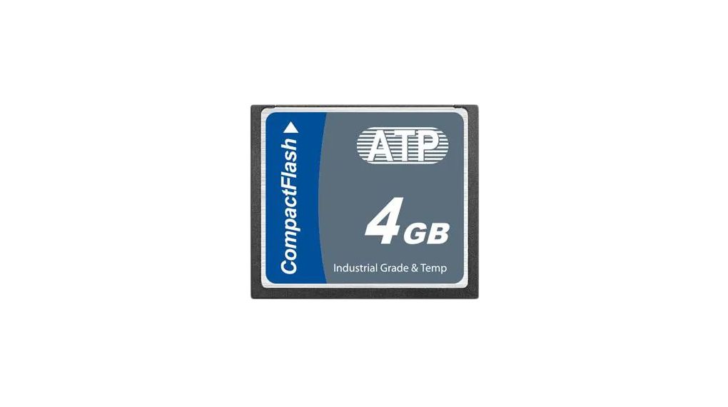 Industrielle Speicherkarte, CompactFlash (CF), 4GB, 61MB/s, 55MB/s, Blau