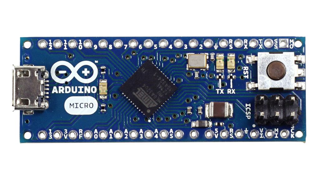 A000093, Arduino Microcontroller board, Micro w/o headers