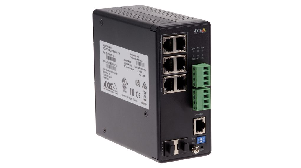4-Port Industrial Network Switch, 1Gbps, Managed, Suitable for M1135-E/P1377/M2025-LE/M3067-P/P3925-LRE/P1265