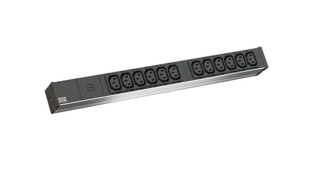 Power Distribution Unit 12x IEC 60320 C13 Socket - IEC 60320 C14 Plug