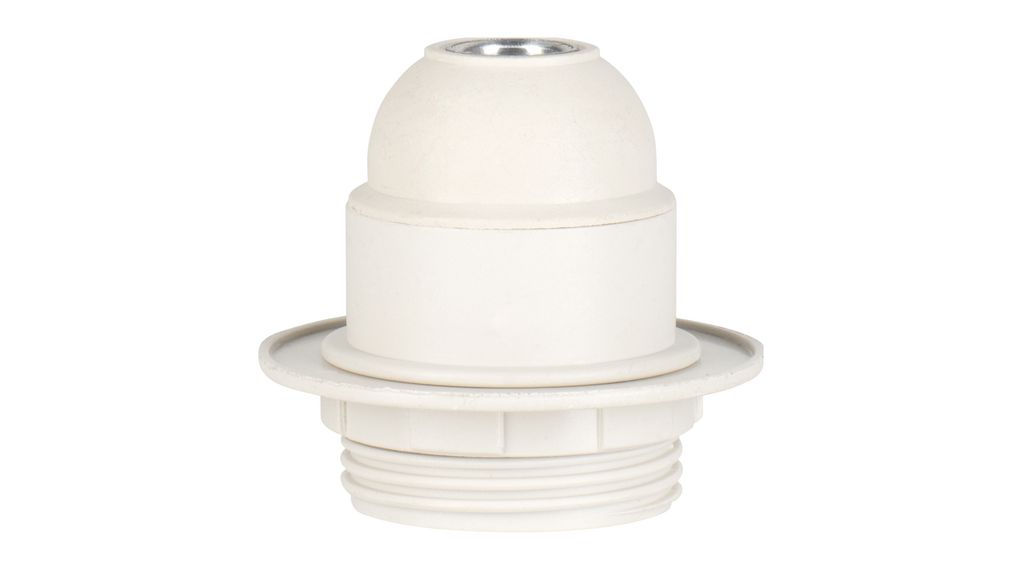 Lampeholder E27 54mm Plast Hvit