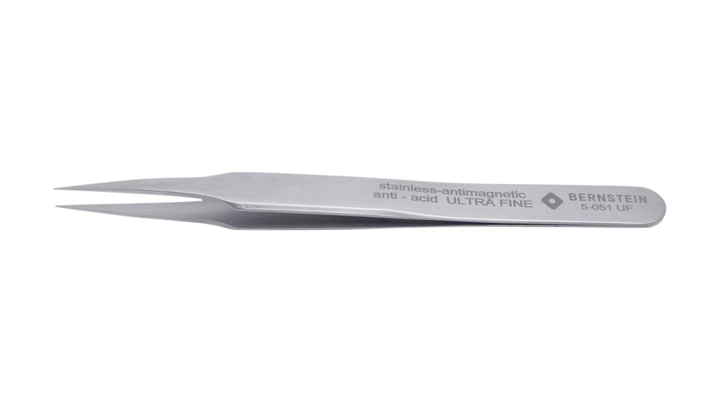 Tweezers 2 SA, Straight/Pointed, Stainless Steel 120mm