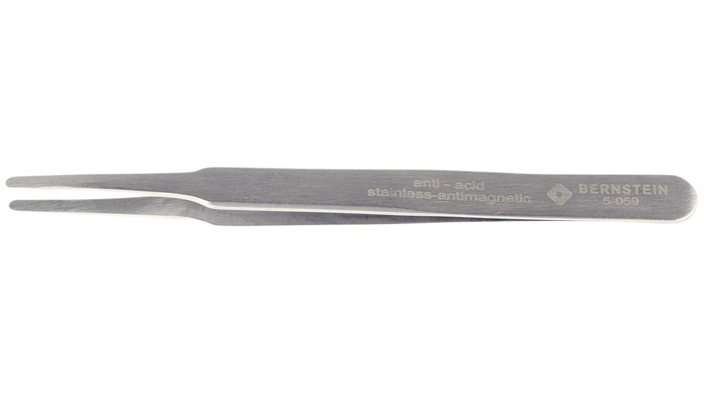 Tweezers SMD Flat / Rounded 120mm