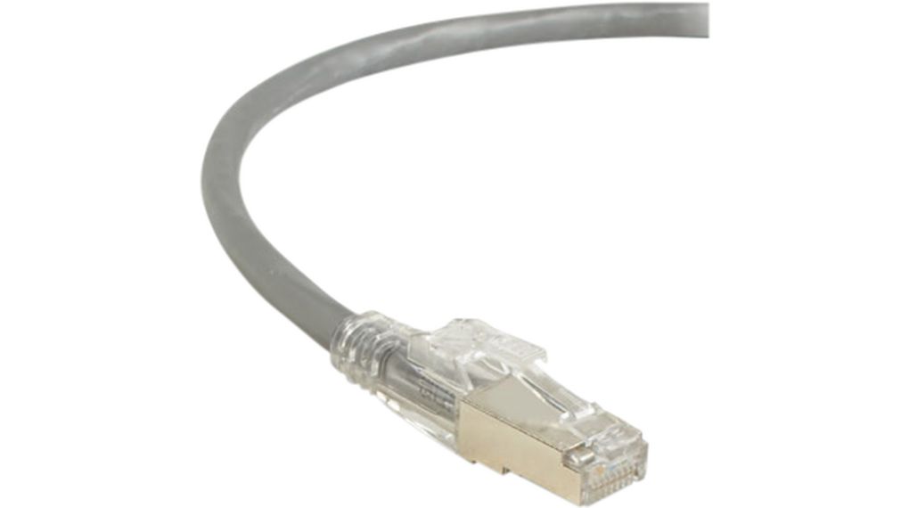 GigaTrue® 3 Lockable Patch Cable, RJ45 Plug - RJ45 Plug, CAT6, S/FTP, 10m, Grey