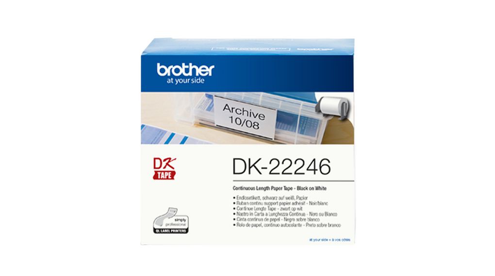 Merketape, 338mm x 30.48m, Hvit