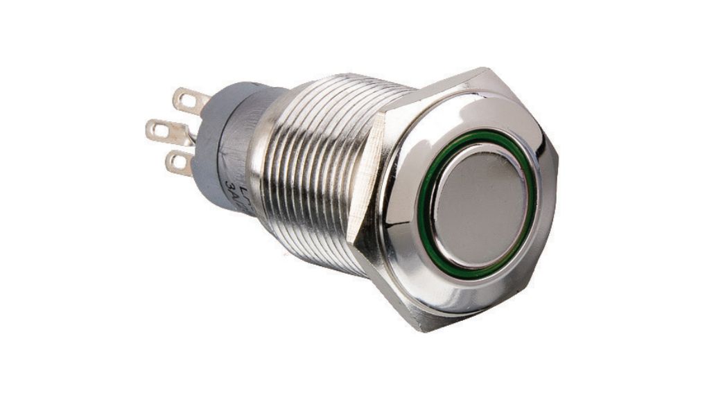 Push-button Switch Momentary Function 3 A 250 VAC 2CO