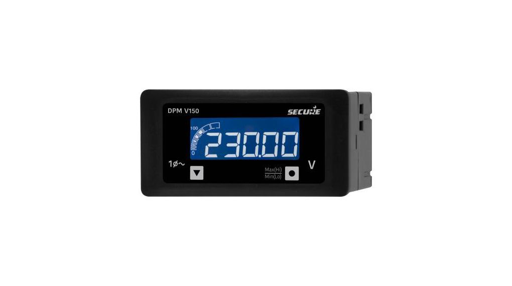 Digitales Einbaumessgerät, DPM, LED, DC-Spannung, 96 x 48mm, 40 ... 300 V