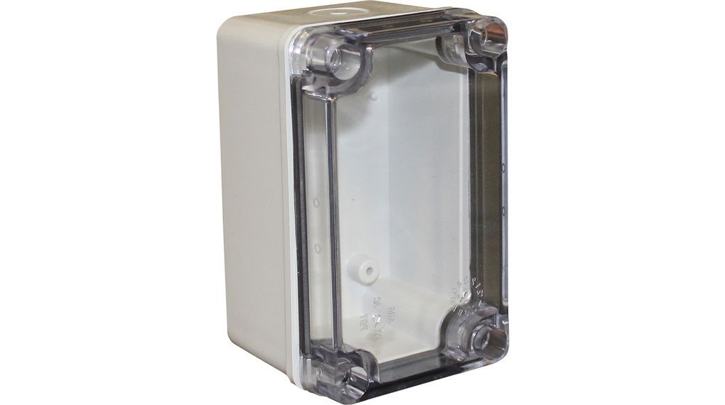 Knock Out Enclosure X6 80x130x70mm Grey / Transparent ABS IP66 / IP67