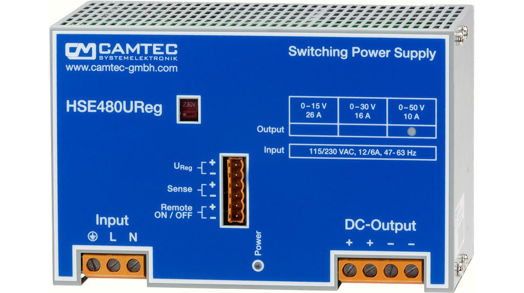 Bench Top Power Supply, 90V, 8A, 480W, Programmable