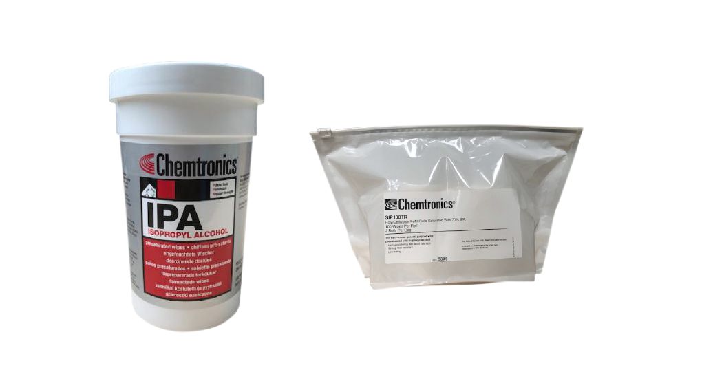 IPA Presaturated Wipes Kit Tub and 2x 100 Refill Pack