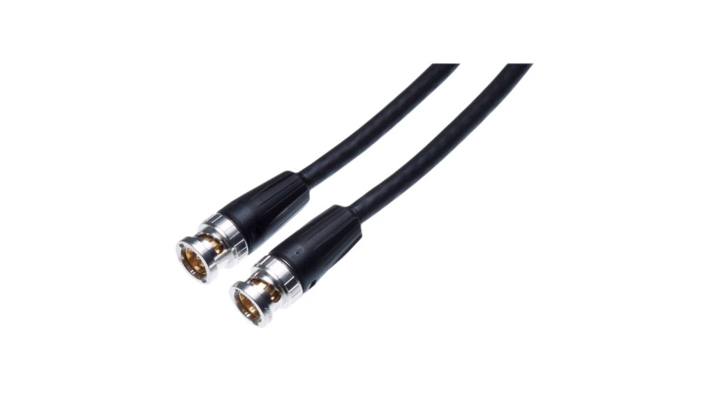 RF Cable Assembly, 75Ohm, BNC Male Straight - BNC Male Straight, 30m, Black