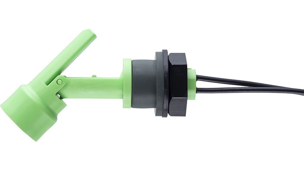 Level Sensor Make Contact (NO) 25VA 600mA 240 VAC 84mm Green Polyvinylidene Fluoride (PVDF) Cable
