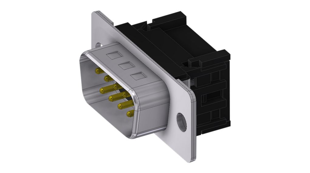 D-Sub Connector, Plug, DE-9, IDC