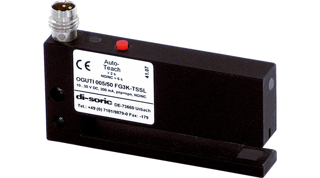 Optical Label Sensor Push-Pull / PNP / NPN 5mm 35V 35mA IP67 OGUTI
