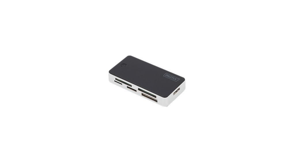 Geheugenkaartlezer, Extern, Aantal sleuven 6, USB-A 3.0, Zwart/zilver