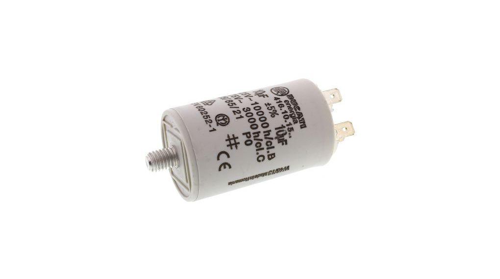 Ducati Energia 4.16.10 Polypropylene Film Capacitor, 450V ac, ±5%, 10uF, Plug In
