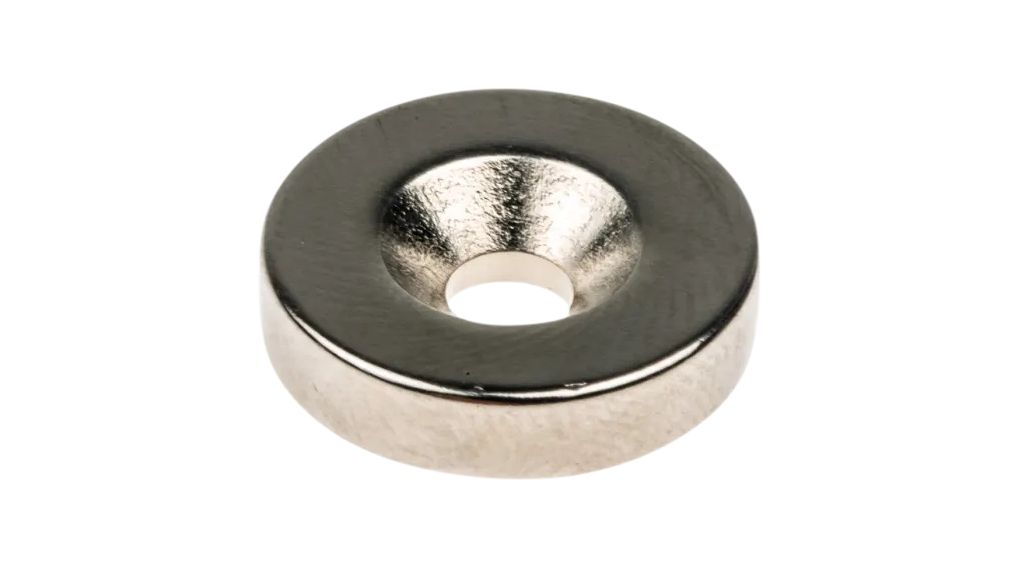 Magnet, M4, Round, Neodymium, 17.5 x 4mm, Pack of 5 pieces