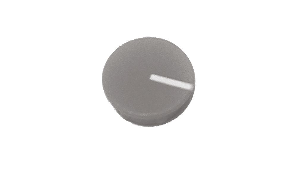 Cap Round 7.2mm Light Grey Polyamide Classic Collet Knobs