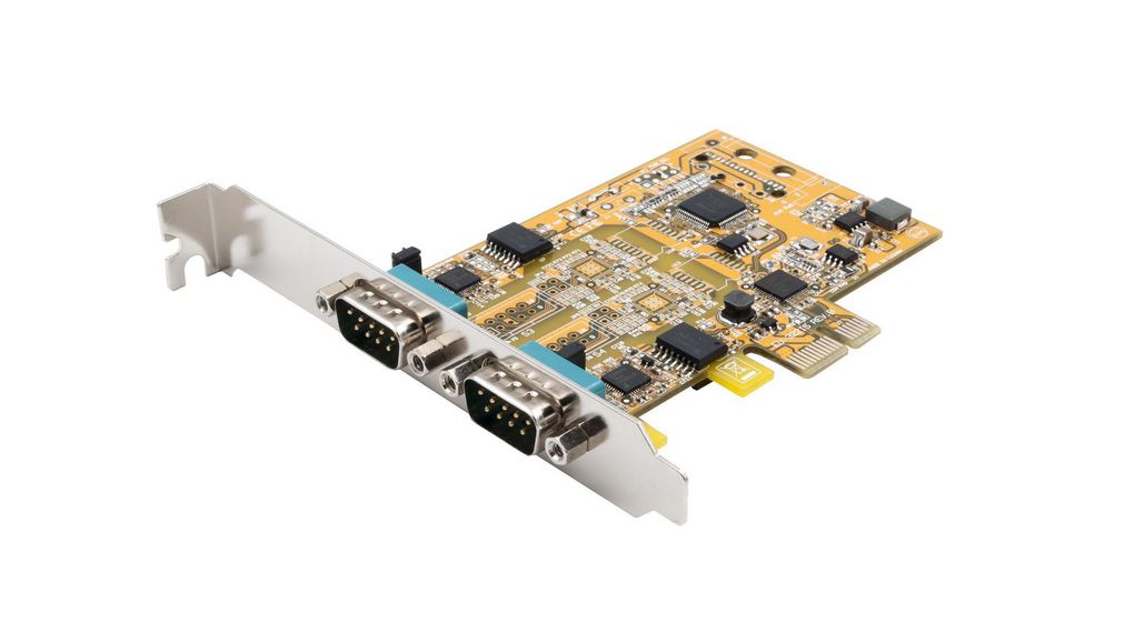 Interface Card, Surge Protection, RS232/RS422/RS485, DB9 Male, PCIe