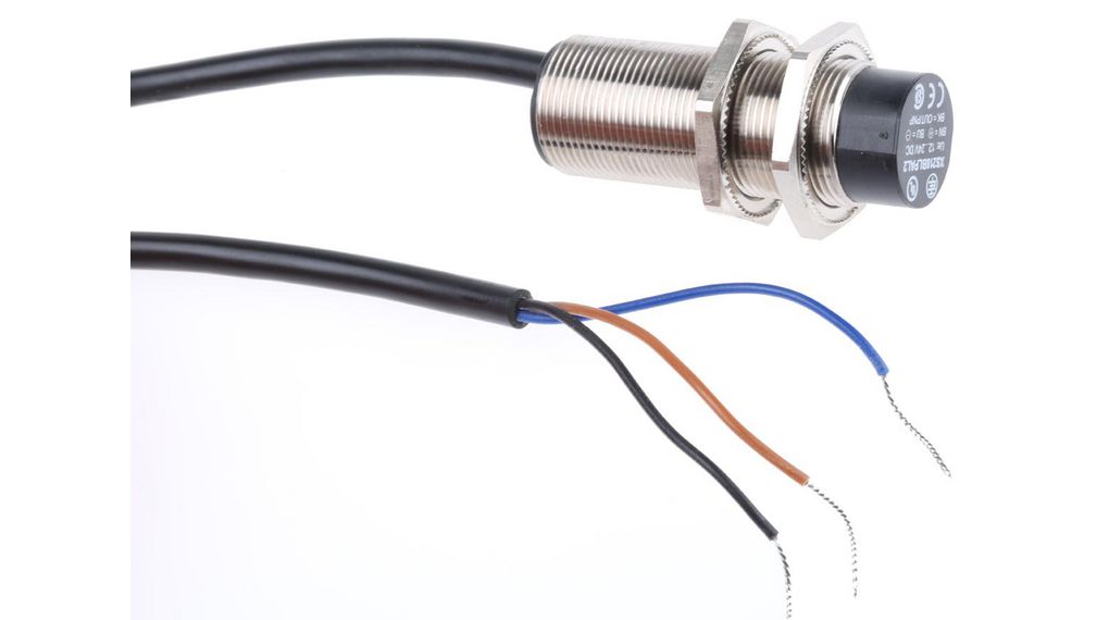 Telemecanique Sensors Inductive Threaded Barrel Proximity Sensor, M18, 8 mm Detection, PNP NO, 12 → 24 V dc