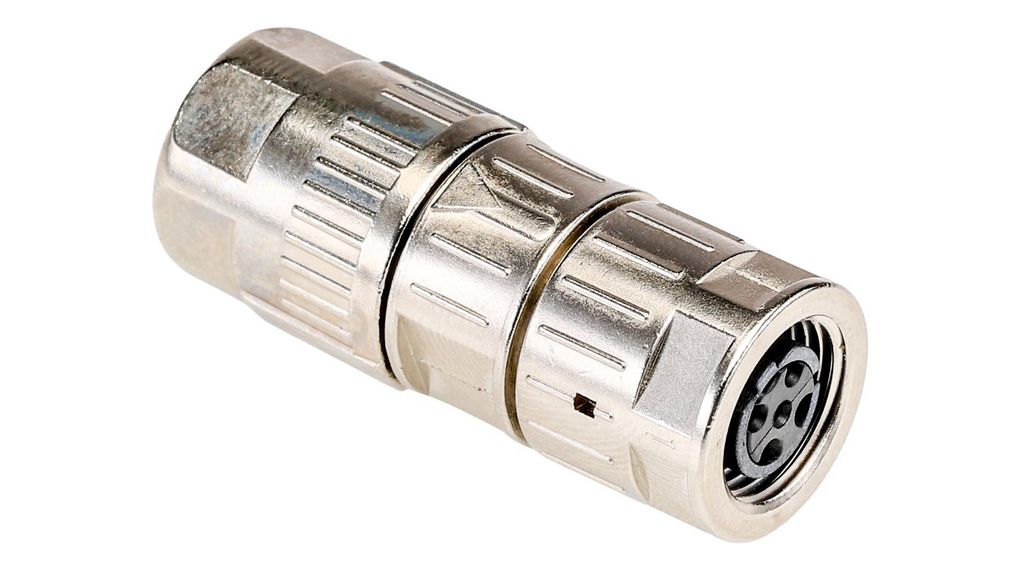 21038812405 | HARTING Circular Connector, 4 Contacts, Rear Mount, M12 ...