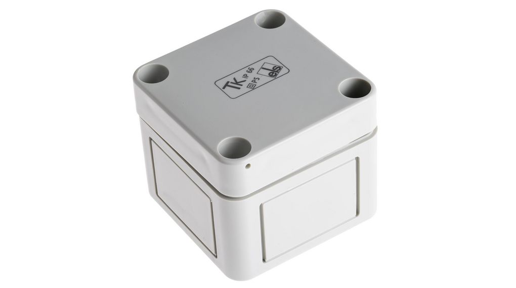 Spelsberg TK PS Series Grey Polystyrene Enclosure, IP66, Grey Lid, 65 x 65 x 57mm 65x57mm