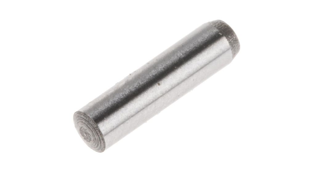 2.5mm Diameter Plain Steel Parallel Dowel Pin 10mm Long, Paket med 25 delar