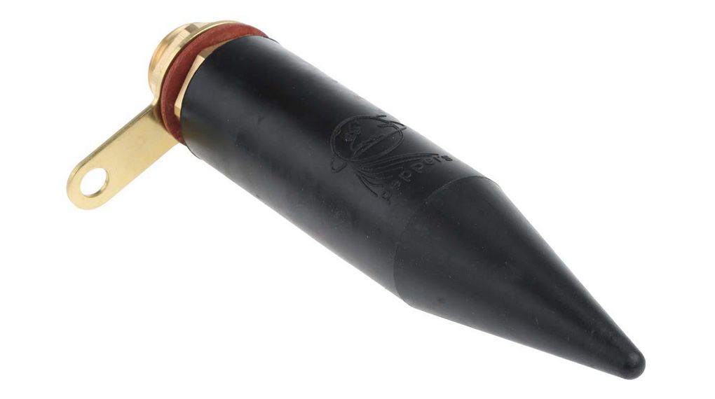 Black Brass Cable Gland, M20 Thread, 8.4mm min., 13.5mm max., IP66, Pack of 2 pieces