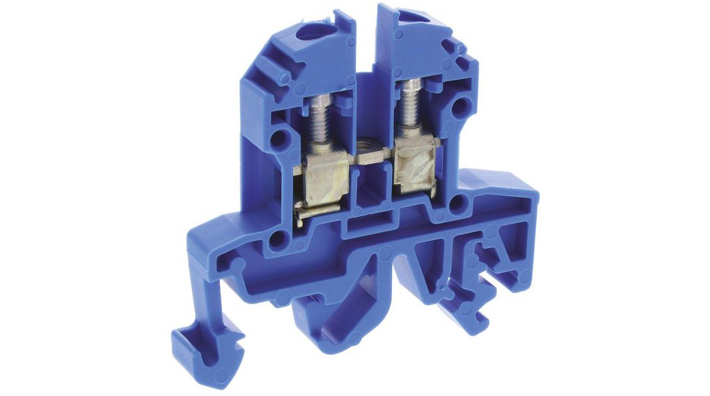 Blue, 0.2 → 4mm², Screw Termination Pole, Packung à 10 Stück