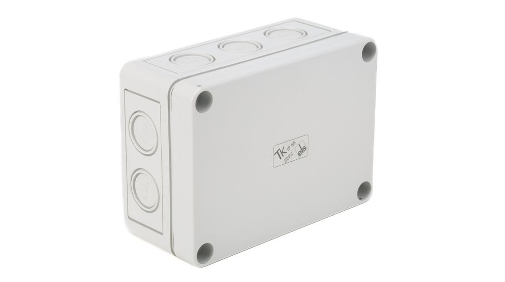 Spelsberg TK PC Series Grey Polycarbonate Junction Box, IP66, 130 x 94 x 57mm