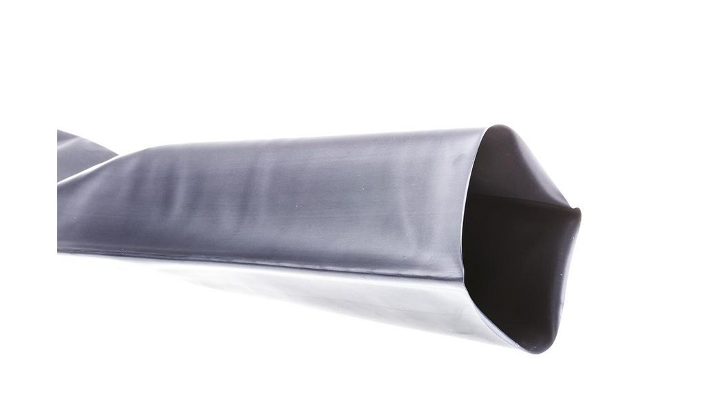 Schrumpfschlauch Polyolefin, 20.6 ... 76.2mm, Schwarz, 1.2m