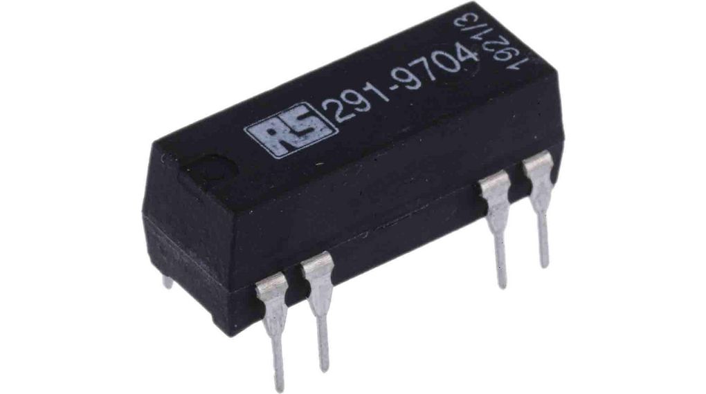 PCB Mount Reed Relay, 5V dc Coil, SPDT, 175V dc Max, 0.25 A Max, 200Ohm
