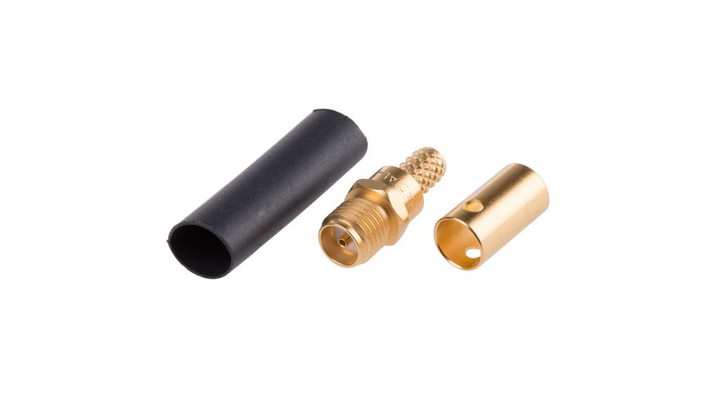 Radiall Straight 50Ohm Cable Mount SMA Connector, Crimp Termination RG142, RG223, RG400, Female, Straight, 50Ohm, Crimp