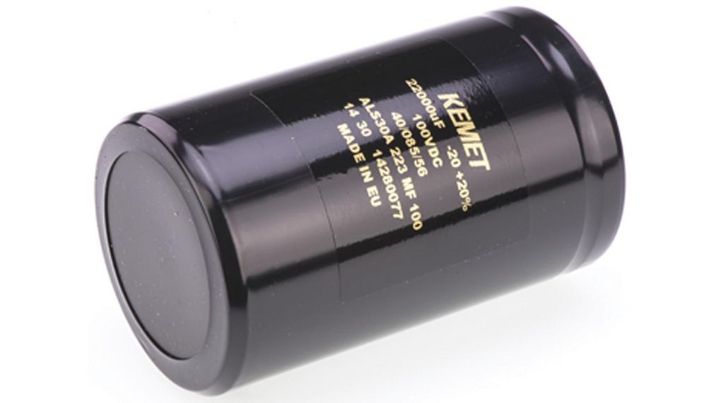 22000 uF Capacitor 100 V, Screw - ALS30A223MF100, 22000uF, 6mA, 100V