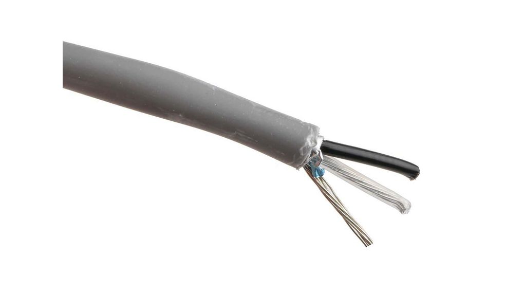 Belden 8761NH Series Data Cable, 1 Pairs, 2 Cores, 0.35 mm², Screened, 22 AWG, 305m, Screened Shield