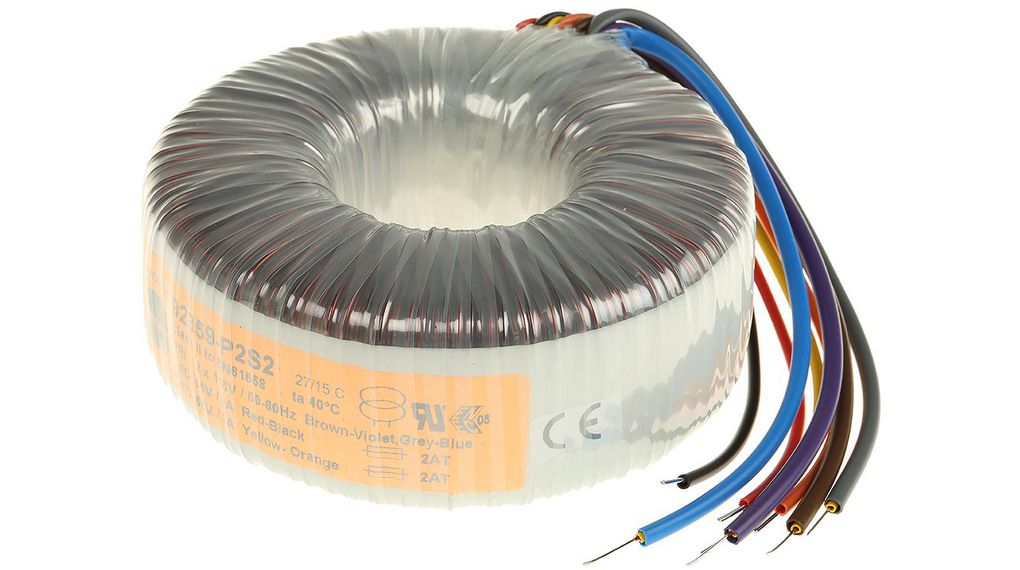 Nuvotem Talema 115 V ac, 230 V ac, 2 x 55V ac Toroidal Transformer, 225VA 2 Output