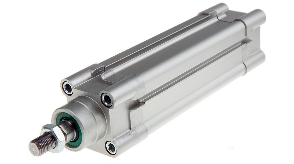 Pneumatic Piston Rod Cylinder - 40mm Bore, 100mm Stroke, CDEM Series, Double Acting