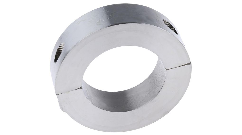 Huco Shaft Collar, Two Piece, Clamp Screw, Bore 35mm, OD 57mm, W 15mm, Stainless Steel