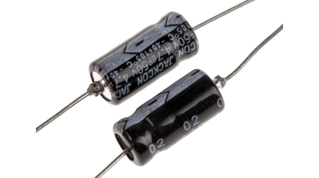 4.7uF Aluminium Electrolytic Capacitor 50V dc, Axial, Through Hole
