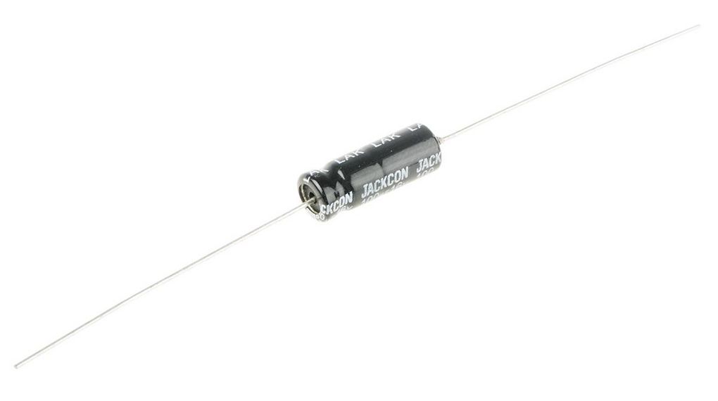 100uF Aluminium Electrolytic Capacitor 16V dc, Axial, Through Hole