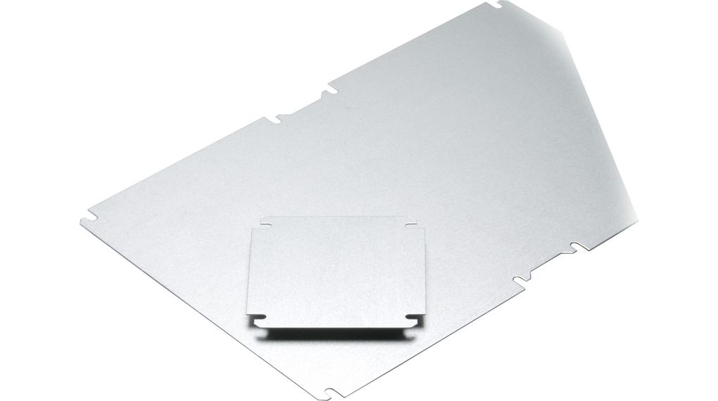 Mounting Plate 338mm Steel Metallic Suitable for EK Enclosures 380x190x130, 380x190x180