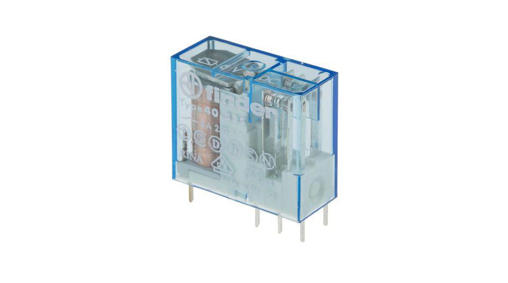 PCB Mount Power Relay, 6V dc Coil, 8A Switching Current, DPDT