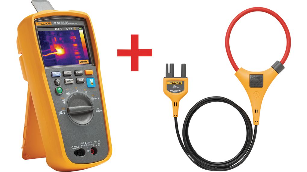 Wireless True-RMS Thermal Multimeter with iFLEX, 1kV, 999.9kHz, 50MOhm