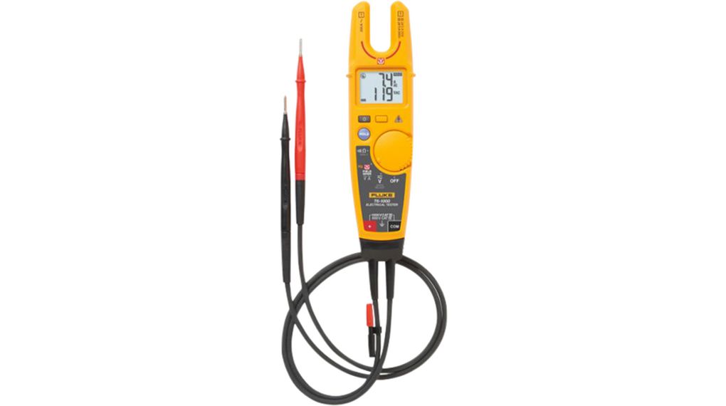 T6-1000/EU Electrical Tester with Alligator Clips (AC285) and Holster (HT-6), 200A, 2kOhm, IP52