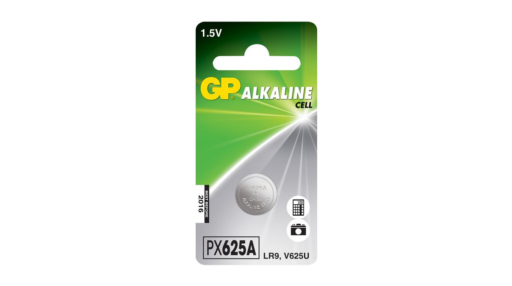Confidential Sickness Array of GP PX 625A-C1 / LR9 | GP Batteries Button Cell Battery, Alkaline, LR9,  190mAh, 1.5V | Distrelec International