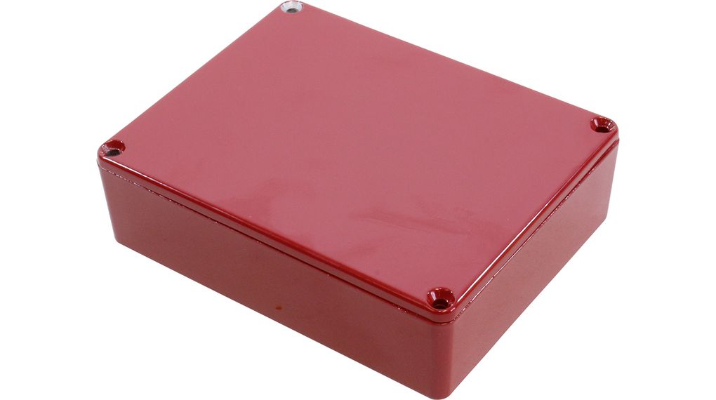 Lité nášlapné pouzdro 1590 119.5x94x34mm Litý hliník Červená IP54