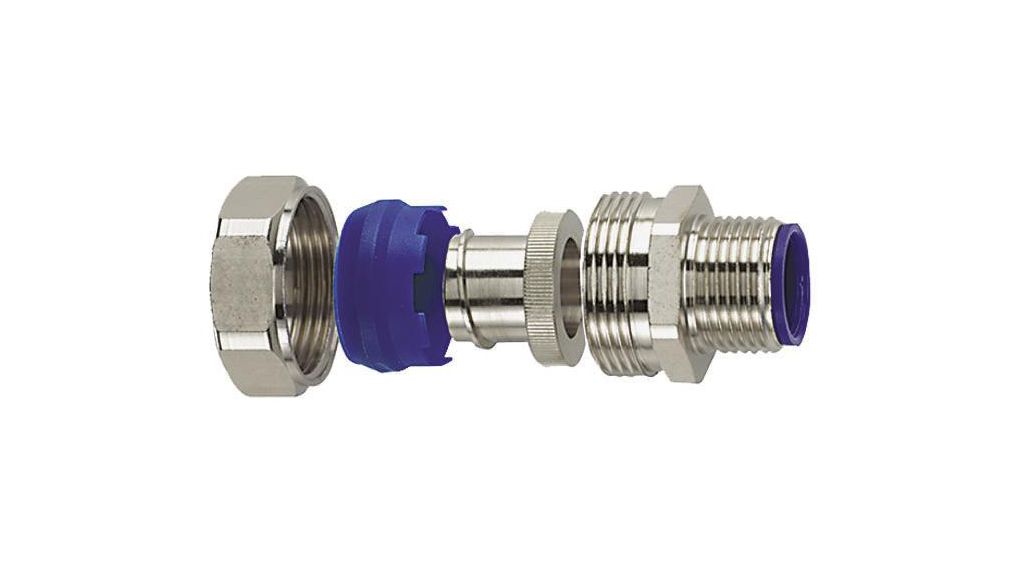 Conduit Fitting M16 Brass / Polyamide 6 Straight Metallic