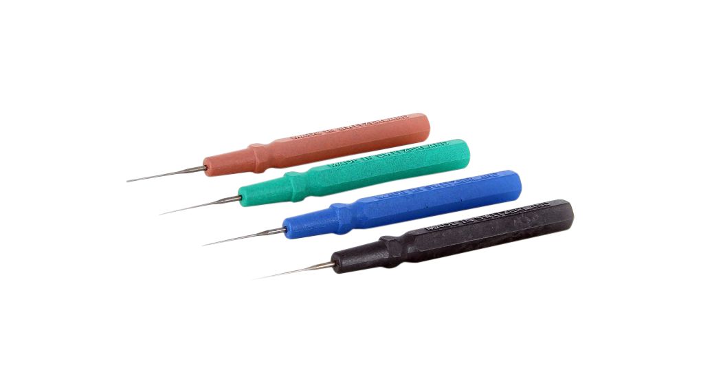 Kit of 4 ESD Colored Oilers, ESD Plastic, Fine / Pointed / Extra Fine / Medium / Large
