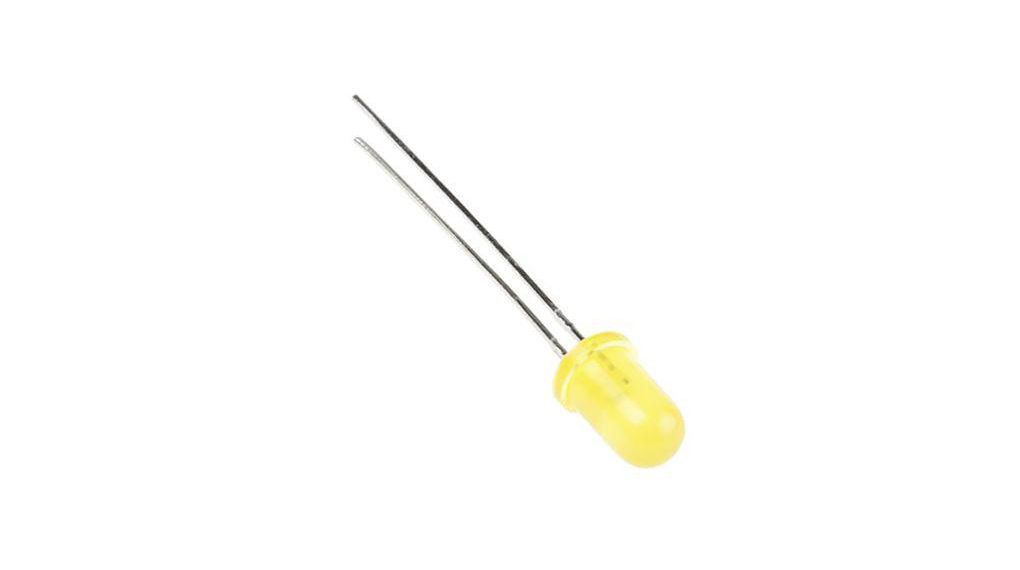 2.5 V Yellow LED 5mm Through Hole, L-53SYD